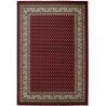 Tapis d'orient rouge à mèches courtes rectangle Kamya