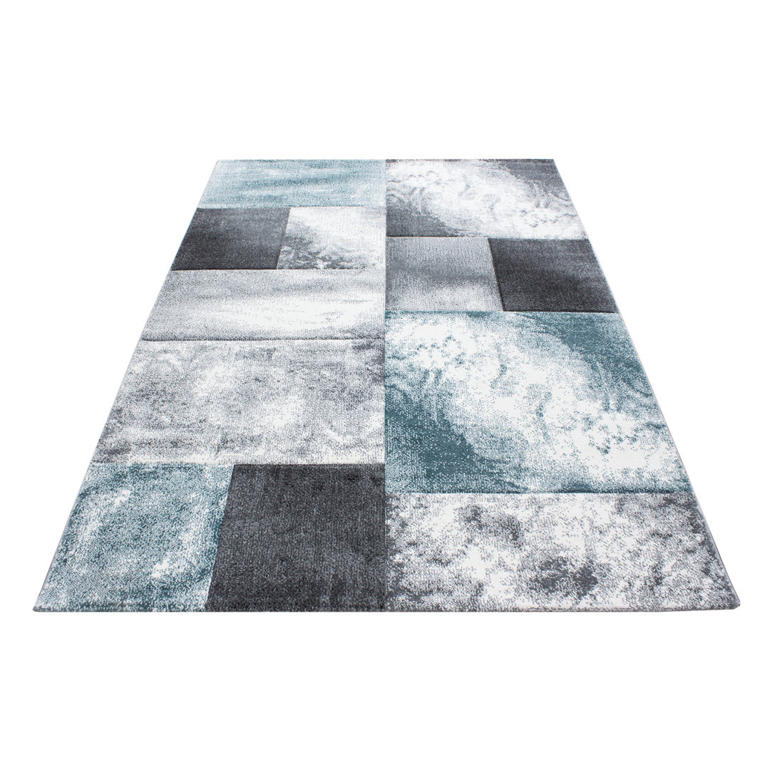 Tapis de salon shaggy à poils longs gris anthracite très épais -  Inspiration Luxe