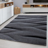 Tapis contemporain effet vague rectangle Rabisco