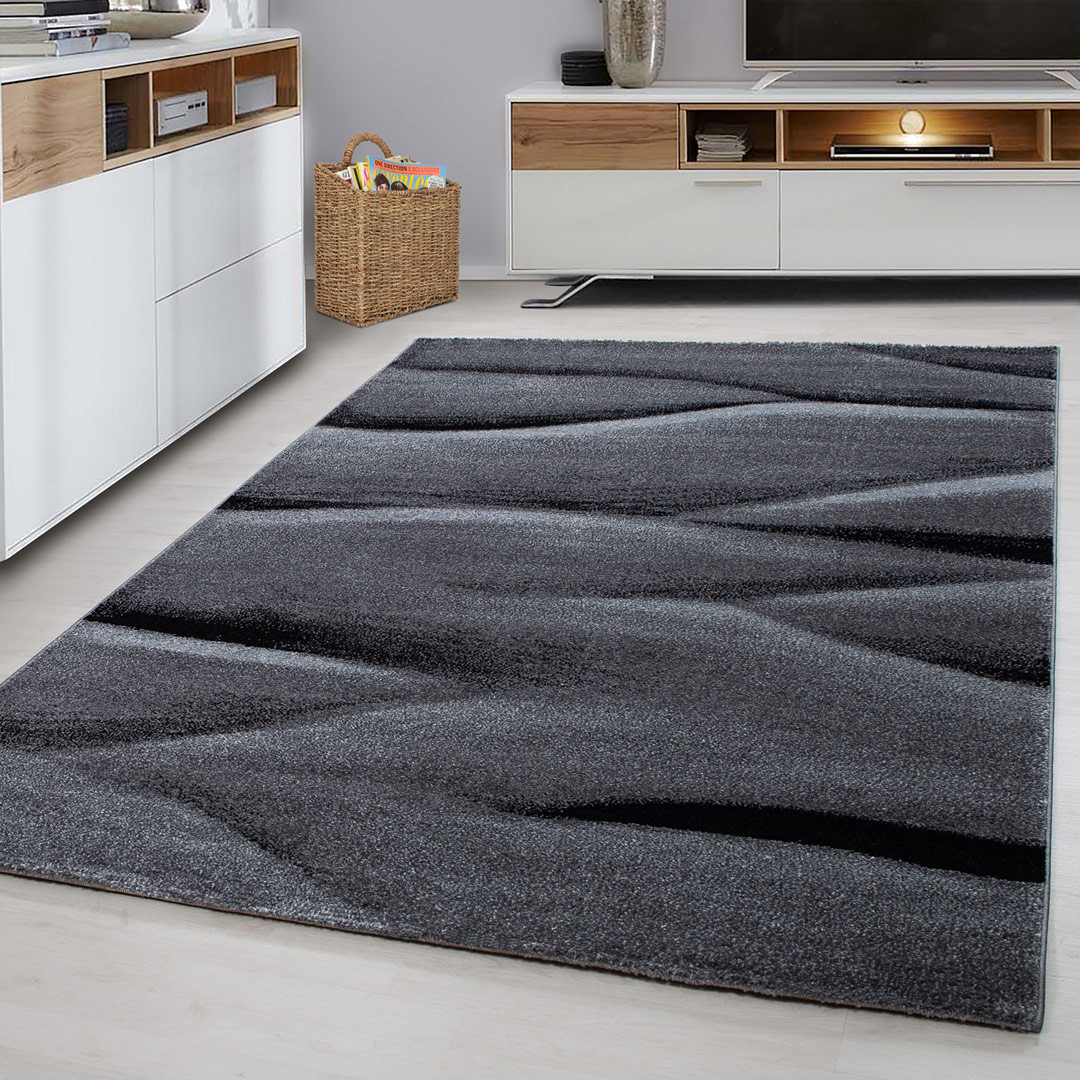 Tapis absorbant - Vague - Gris