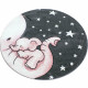 Tapis rond pour chambre enfant éléphant Zoupiou