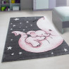 Tapis rectangle pour chambre enfant éléphant Zoupiou