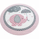 Tapis de chambre enfant rond Luna