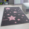 Tapis rose pour enfant rectangle Suzy