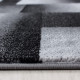 Tapis géométrique noir design Weso