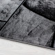 Tapis noir design pour salon rectangle Barkham