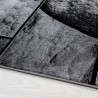 Tapis noir design pour salon rectangle Barkham