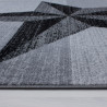 Tapis gris pour salon étoile design Hipora