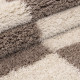 Tapis shaggy design rectangle géométrique Oficio