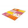 Tapis pour fille pourpre en polypropylène Cœur