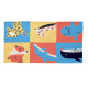 Tapis Vivabita multicolore pour enfant Travelling