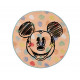 Tapis rond Disney lavable en machine multicolore Dots Mickey