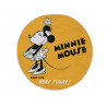 Tapis jaune rond lavable en machine Disney Minnie Mouse