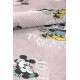 Tapis pour fille rond lavable en machine rose Disney True Love