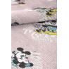 Tapis pour fille rond lavable en machine rose Disney True Love