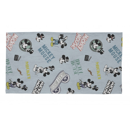 Tapis pour garçon lavable en machine bleu Film Mickey