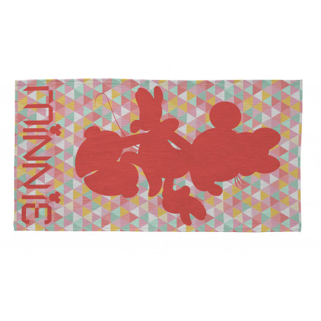 Tapis pour chambre de fille multicolore Disney Geo Minnie