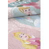 Tapis rose pour chambre de fille Disney lavable en machine Heart Princess