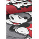 Tapis pour garçon rouge Disney rectangle Hello Mickey