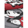 Tapis pour garçon rouge Disney rectangle Hello Mickey