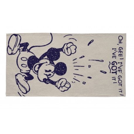 Tapis Disney gris pour chambre de garçon I've Got Mickey