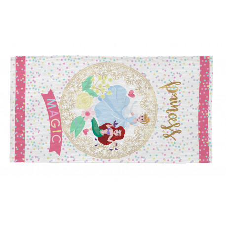 Tapis de chambre pour fille blanc Disney Magic Princess