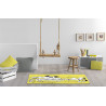 Tapis lavable en machine jaune Disney Mickey Aviator