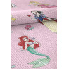Tapis pour fille rose lavable en machine Disney Princess Crown