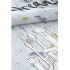 Tapis bleu pour fille Disney lavable en machine Princess Dreams