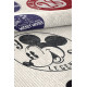 Tapis rectangle multicolore lavable en machine Vintage Mickey