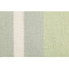 Tapis vert plat en laine et coton rayé Raise Kelim Esprit