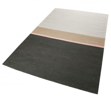 Tapis en coton plat rayé moderne Midas Kelim Esprit