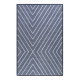 Tapis bleu Esprit géométrique design V. Flip