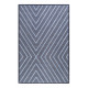 Tapis bleu Esprit géométrique design V. Flip