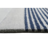 Tapis moderne bleu géométrique rectangle Donell Esprit