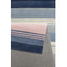 Tapis moderne bleu géométrique rectangle Donell Esprit