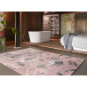 Tapis floral à mèches courtes contemporain Summer Breeze Wecon Home