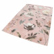 Tapis floral à mèches courtes contemporain Summer Breeze Wecon Home