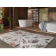 Tapis floral à mèches courtes contemporain Summer Breeze Wecon Home