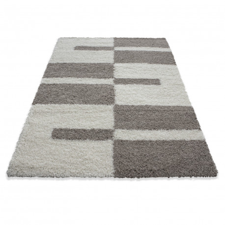 Tapis shaggy design rectangle géométrique Oficio