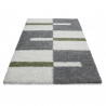 Tapis shaggy design rectangle géométrique Oficio