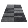 Tapis shaggy design rectangle géométrique Oficio