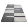 Tapis shaggy design rectangle géométrique Oficio