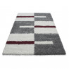 Tapis shaggy design rectangle géométrique Oficio