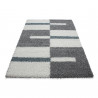 Tapis shaggy design rectangle géométrique Oficio