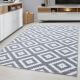 Tapis scandinave de salon rectangle Adza