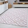 Tapis scandinave de salon rectangle Adza