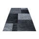 Tapis contemporain pour salon noir Rozza