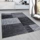 Tapis contemporain pour salon noir Rozza