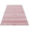 Tapis rayé uni à courtes mèches rectangle Ocrul